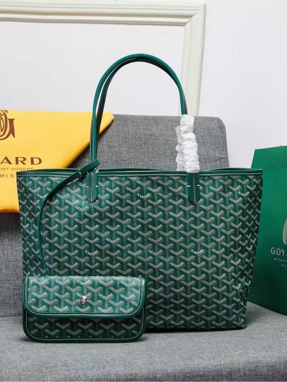 Women's Goyar.d Emerald Green Tote PM
